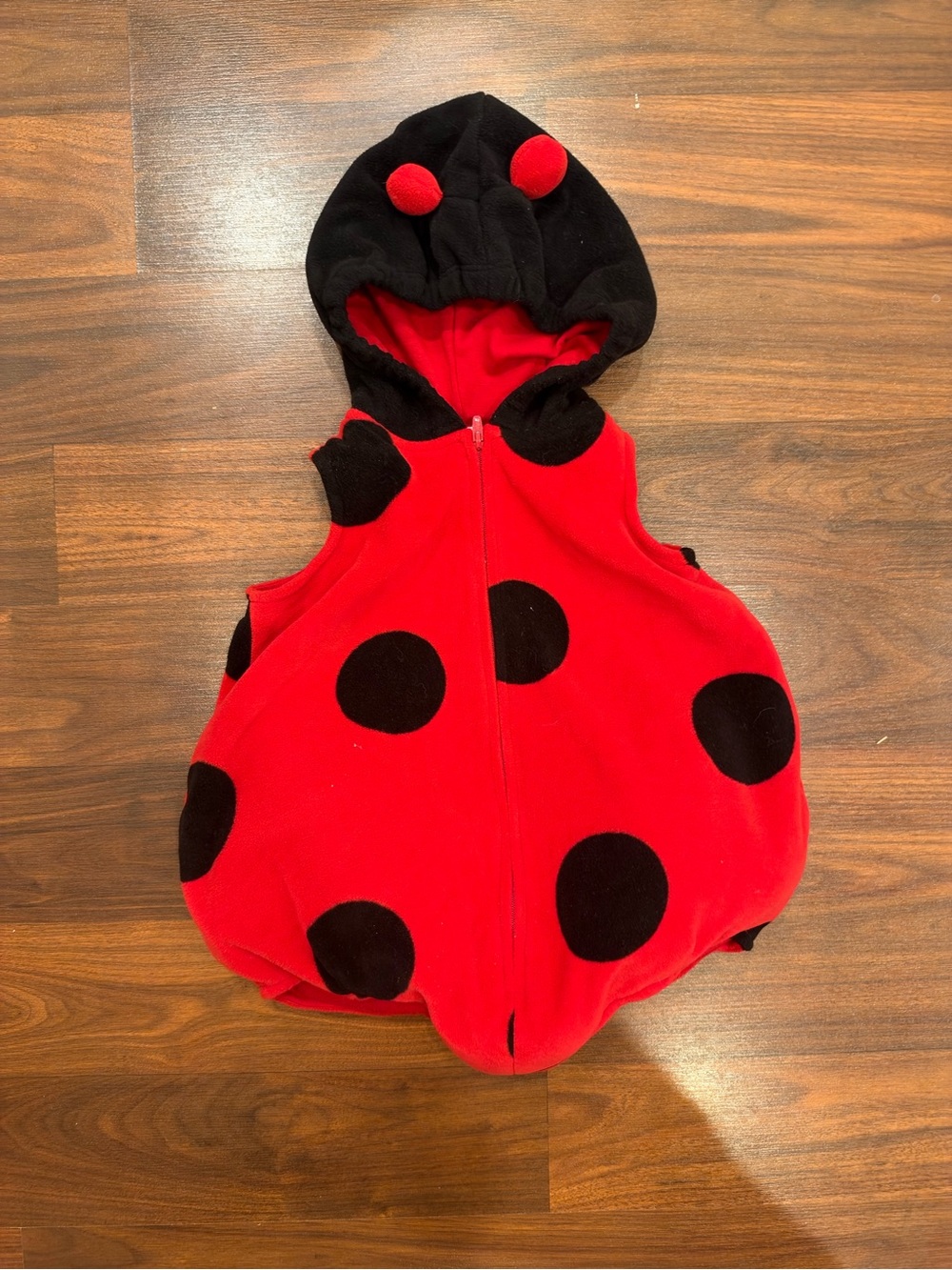 Carter's Ladybug Halloween Costume 9 Months Fleece Bubble Romper Hood w/Antennae